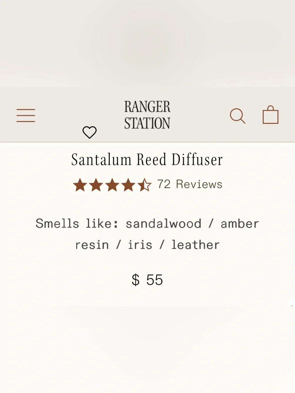 RANGER STATION Santalum Diffuser